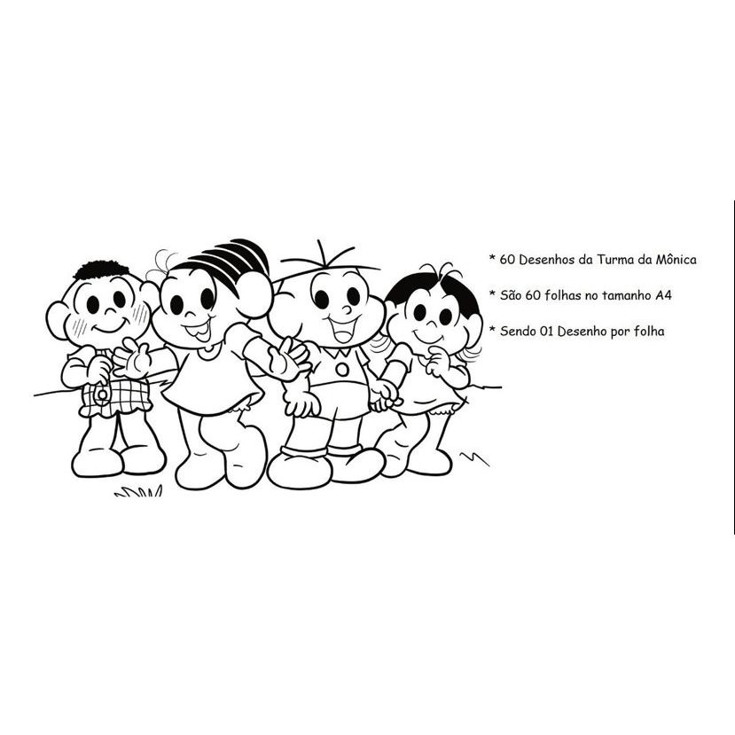 desenho da Mônica para pintar