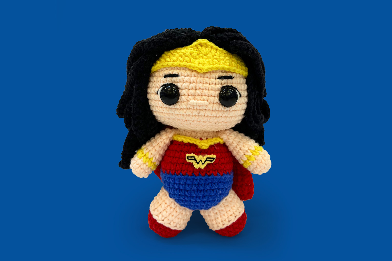 amigurumi de super-herói