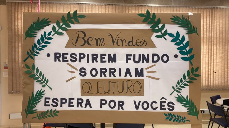 mural boas vindas ensino médio 2026