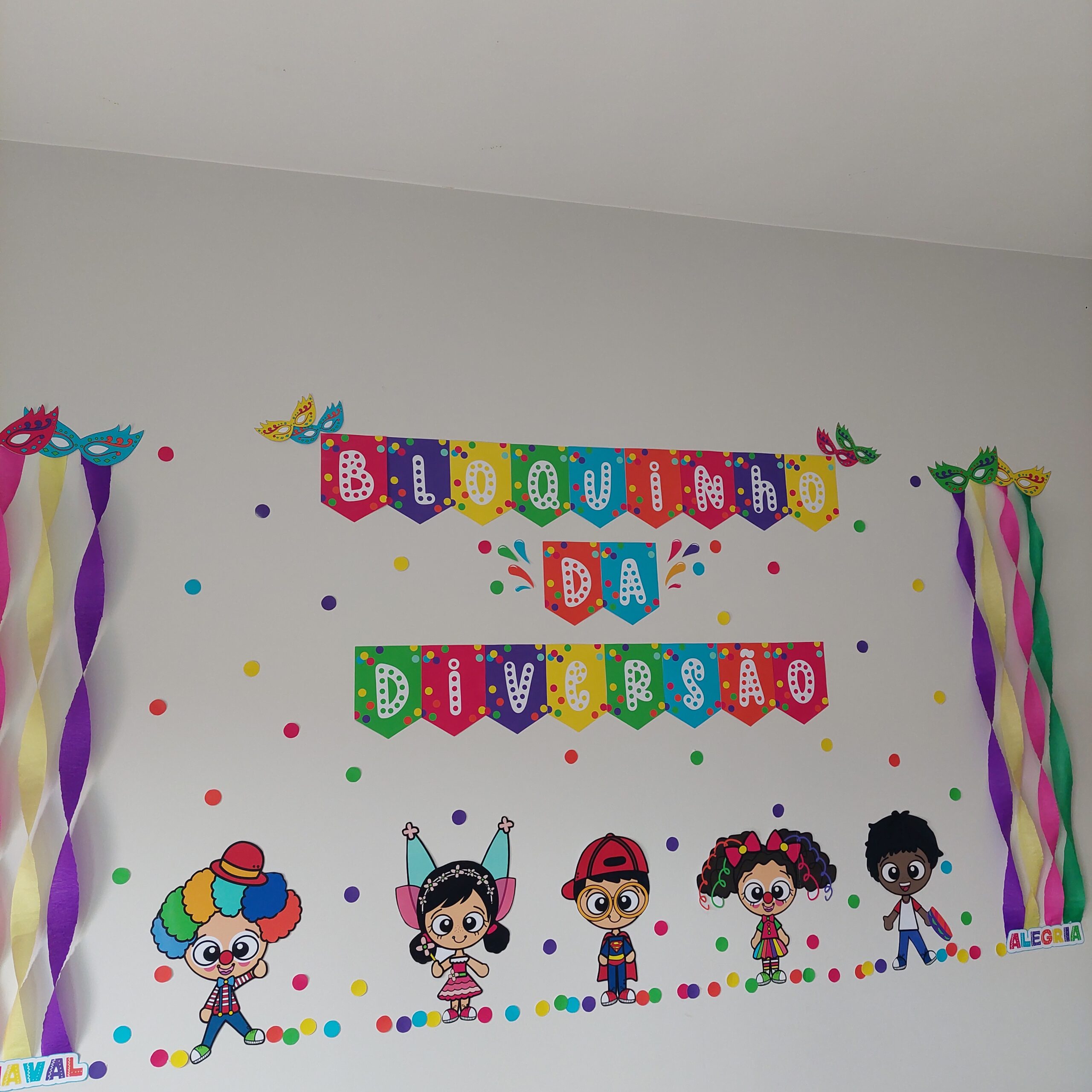 painel de porta carnaval escolar
