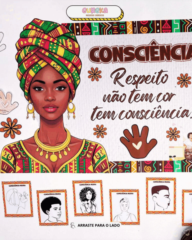 painel educativo consciência negra