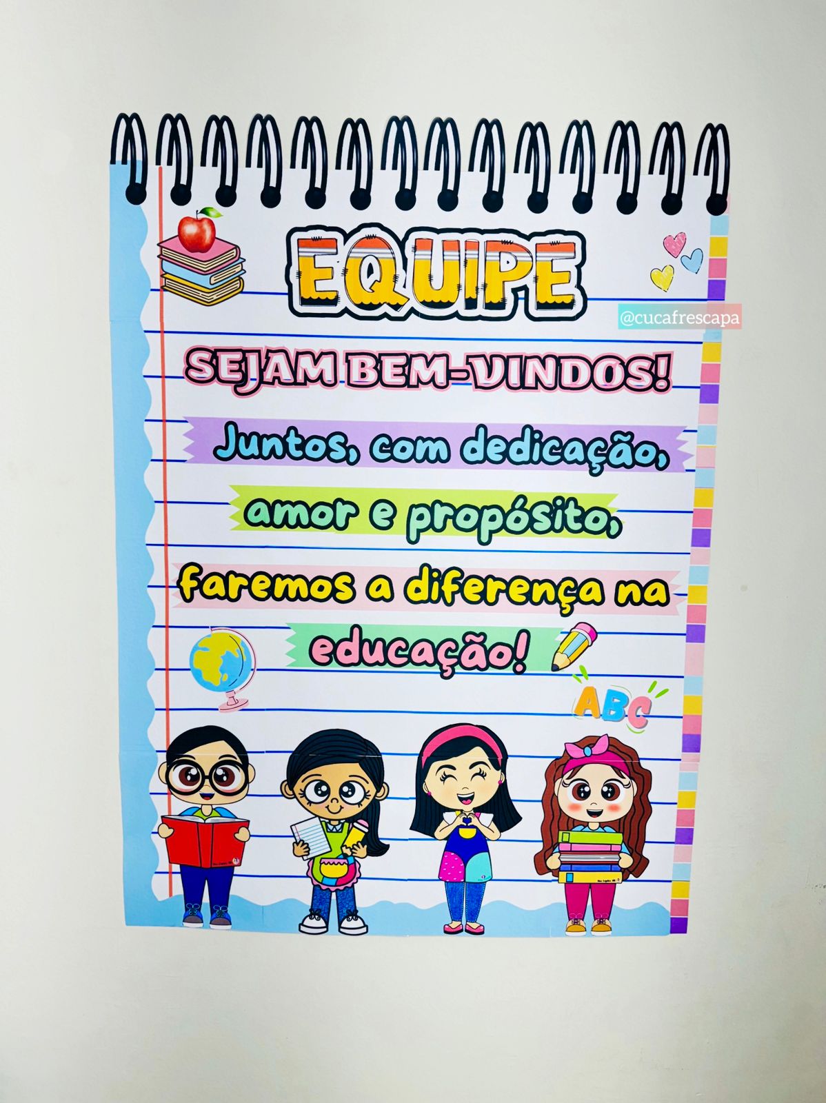 painel de boas vindas educação infantil