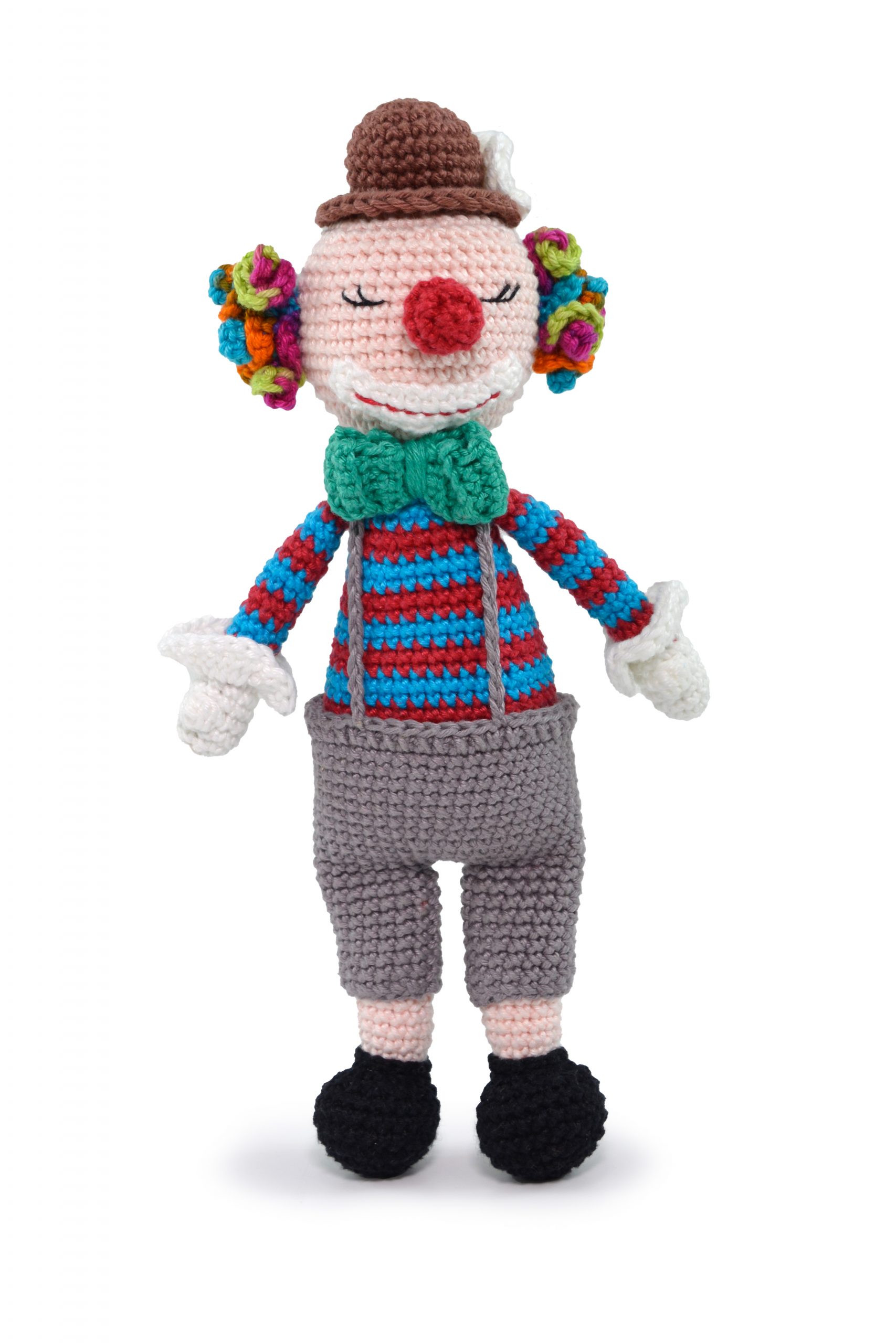 amigurumi de palhaço