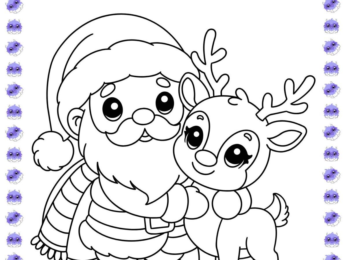 imagens do papai noel para pintar