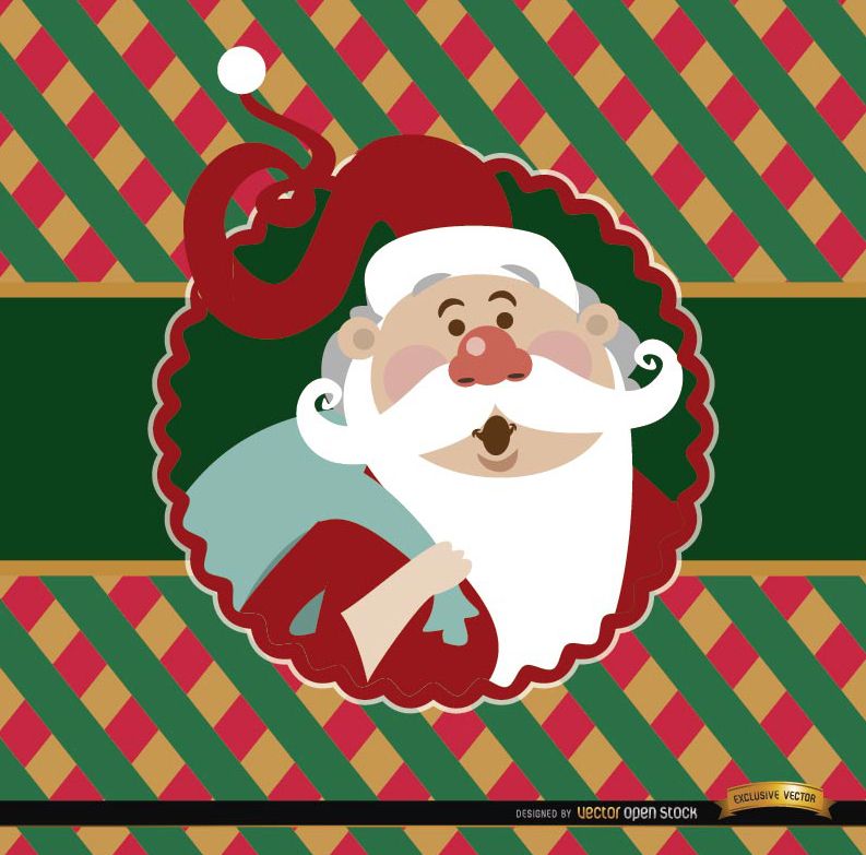 clipart papai noel colorido