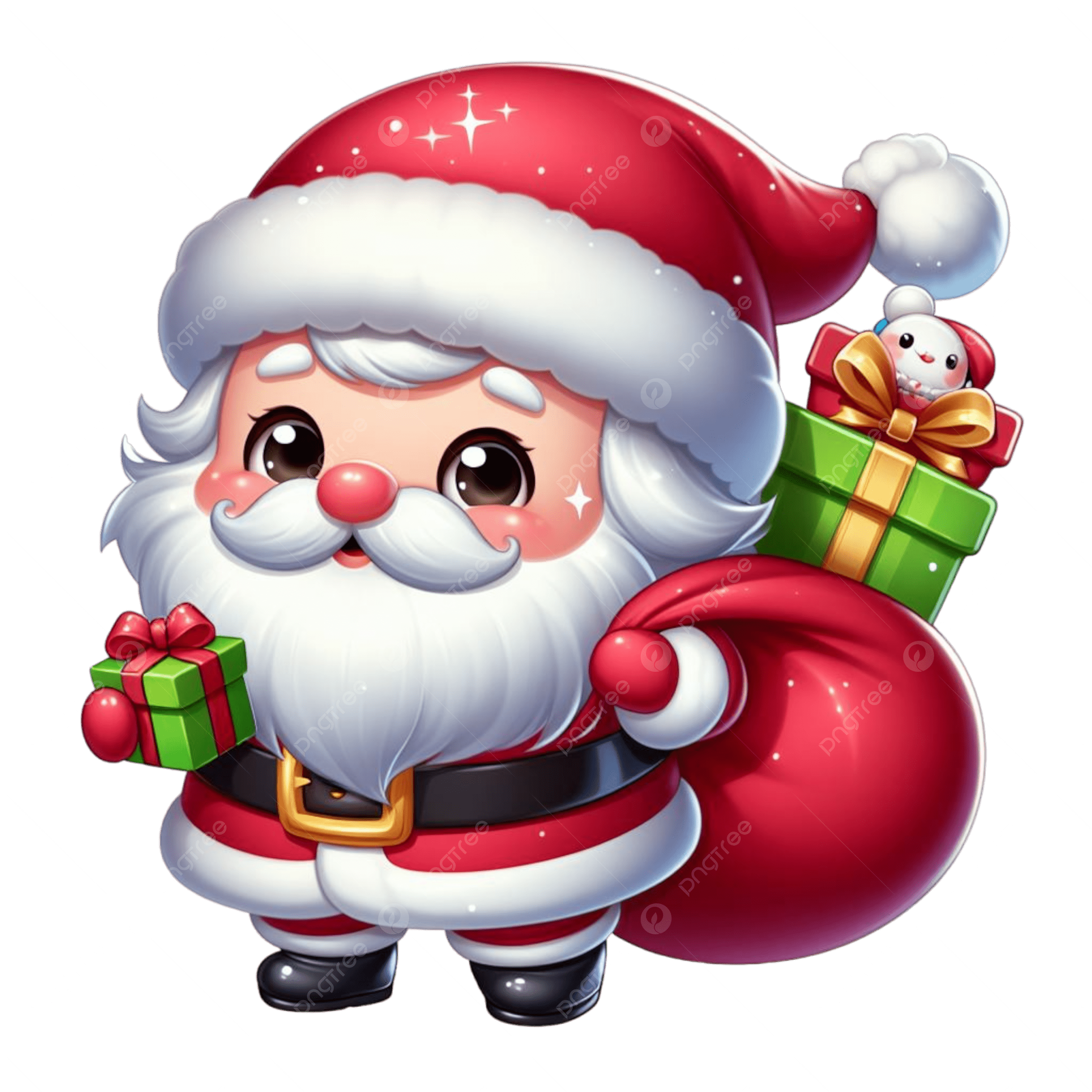 ilustração papai noel para festa infantil