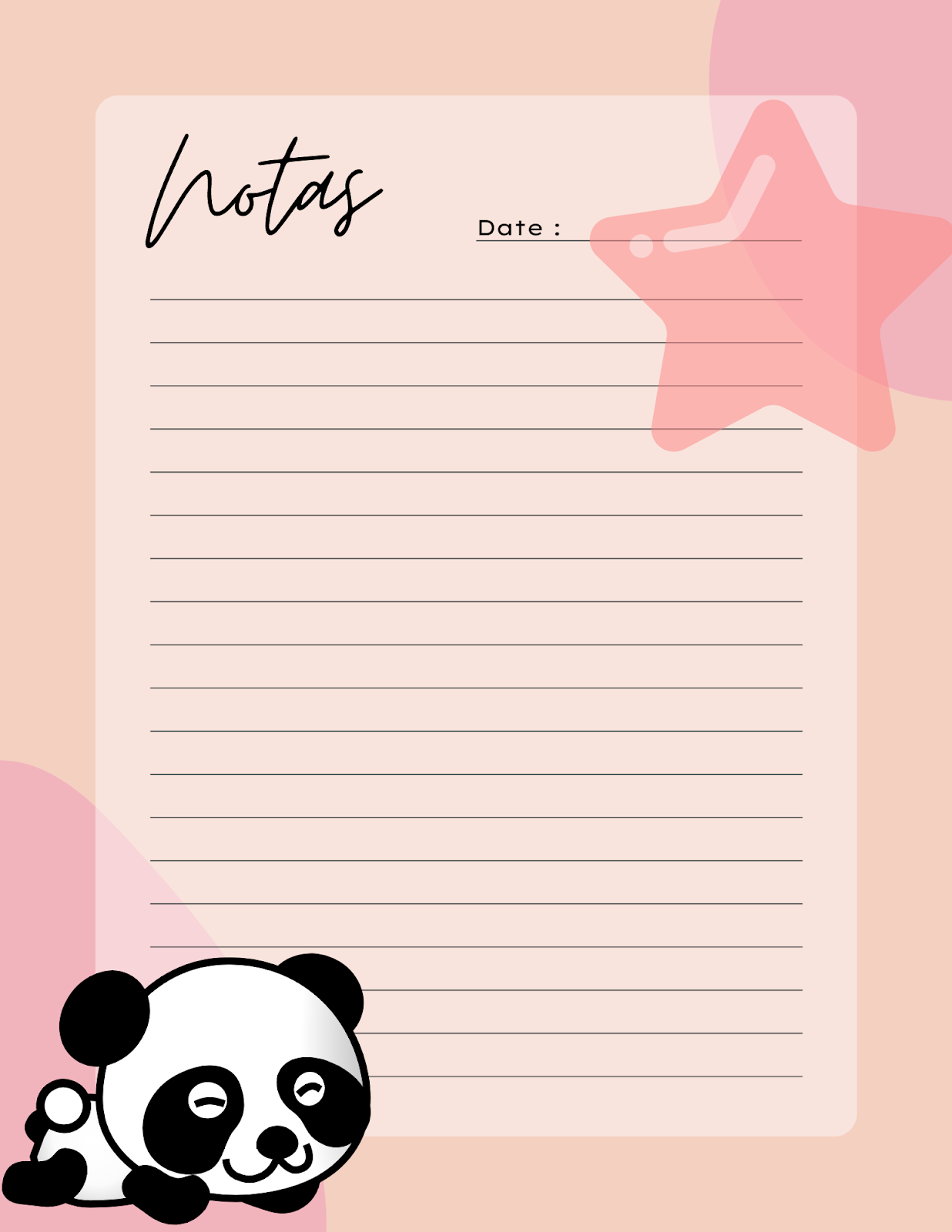 papel de carta fofo para imprimir