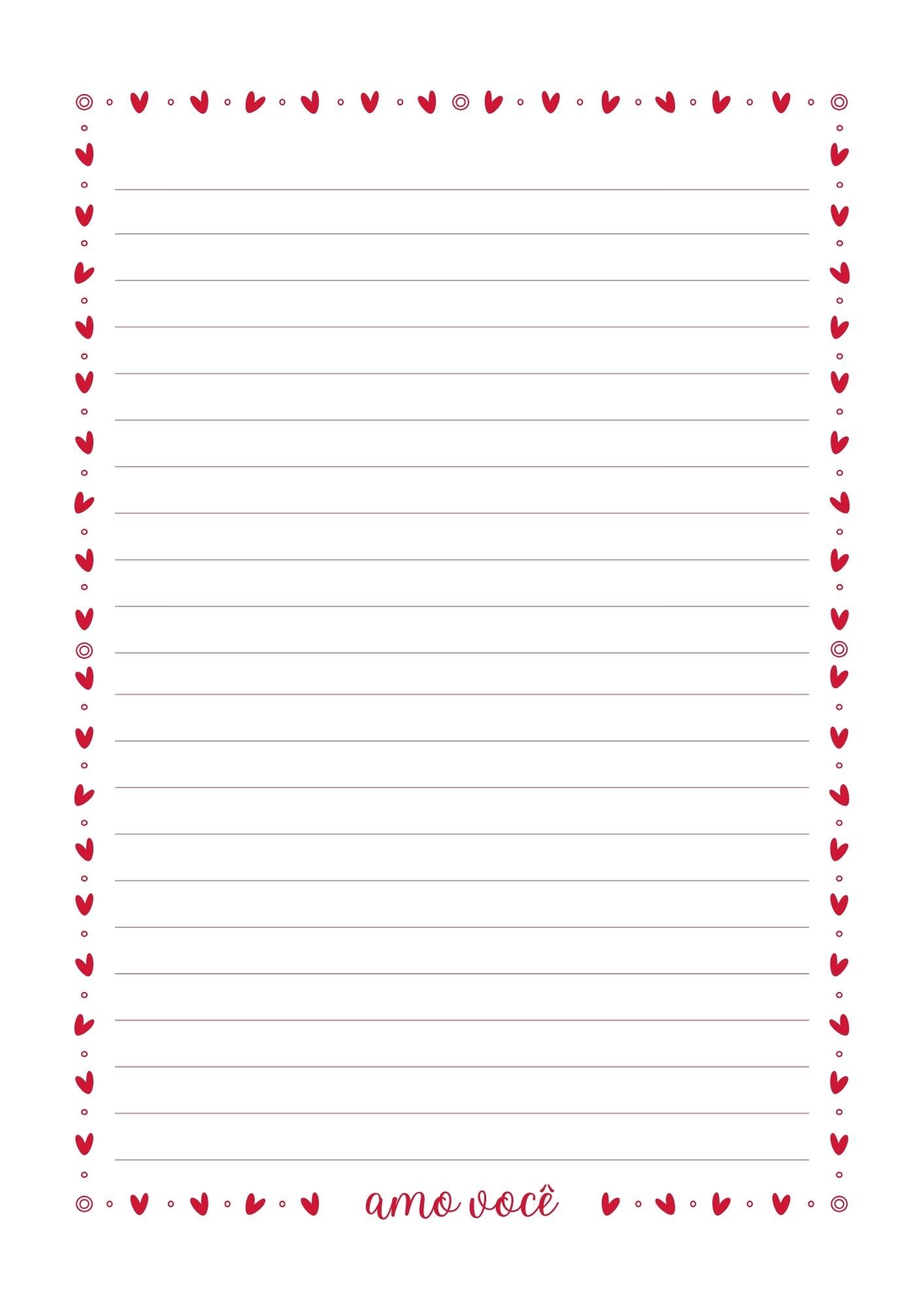 modelos de papel de carta para imprimir grátis