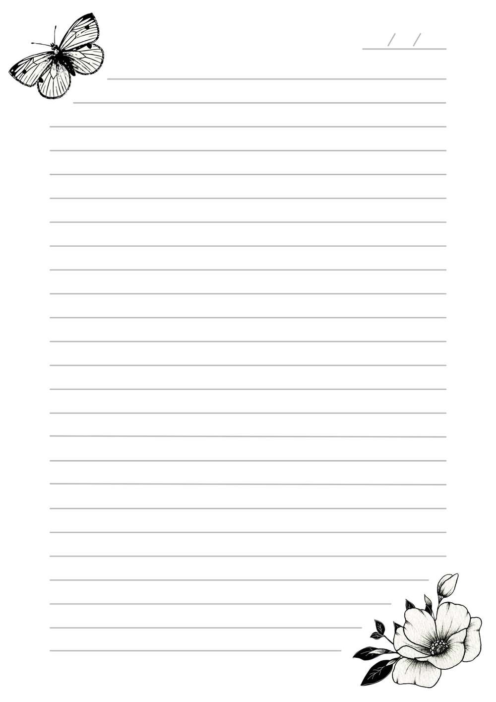 papel de carta pautado para imprimir pdf