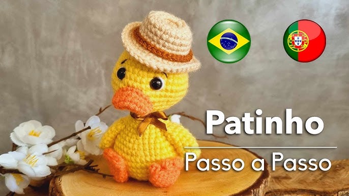 receita de amigurumi pato