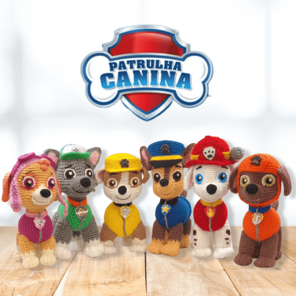 receita crochê Patrulha Canina