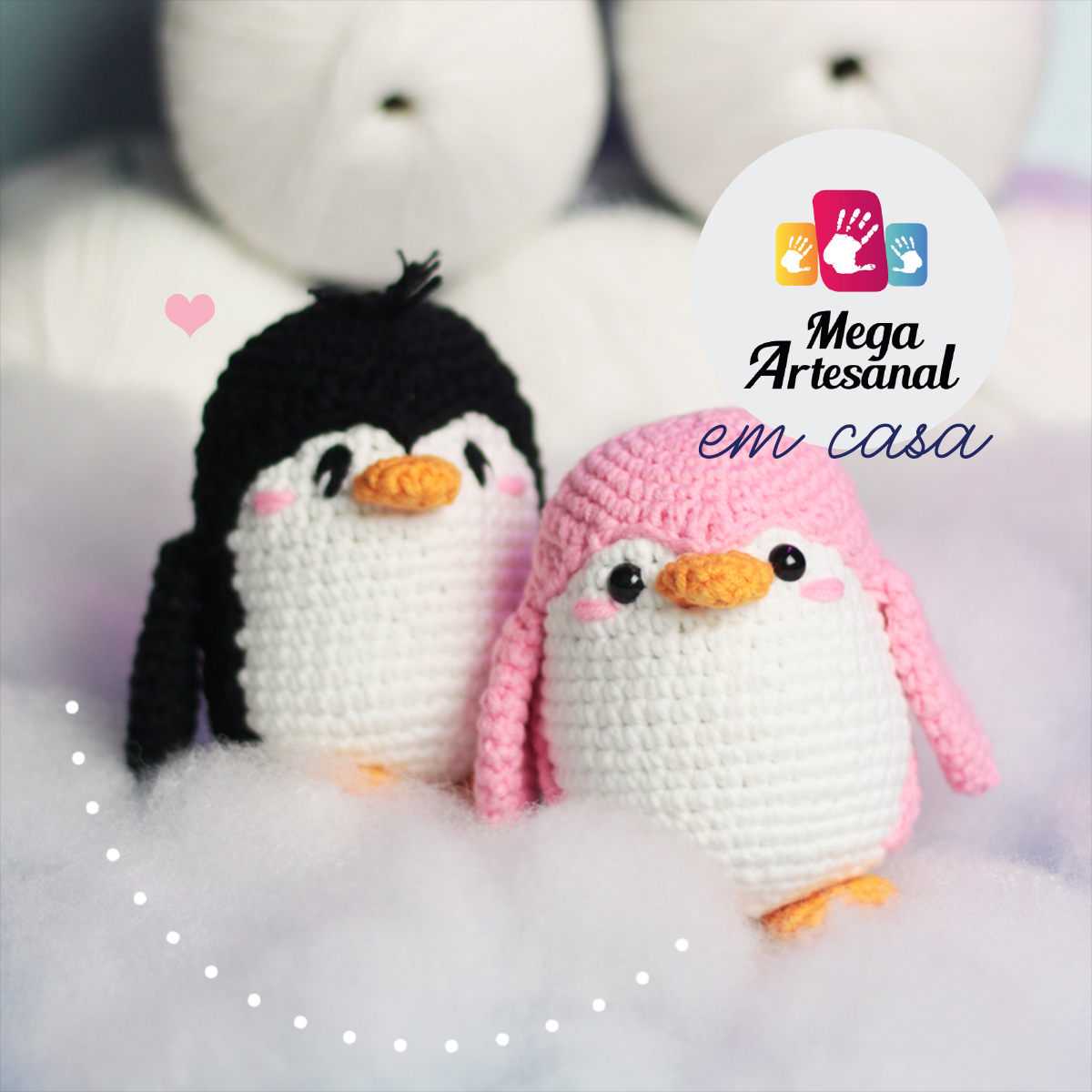 pinguim de crochê