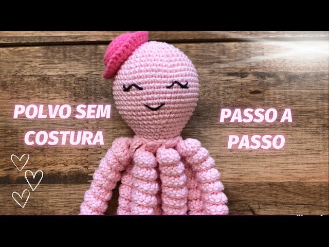 polvo de crochê passo a passo