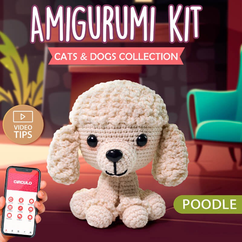 poodle amigurumi realista