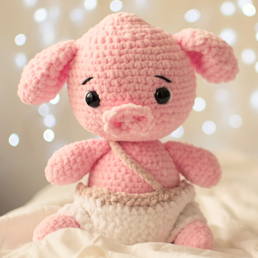 receita de porco amigurumi