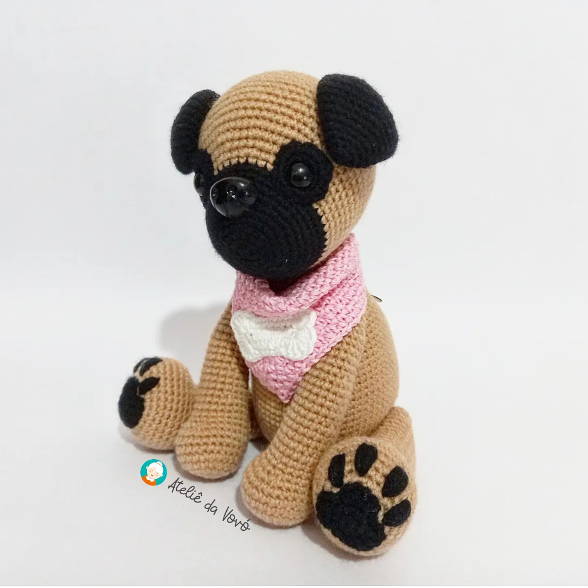 pug amigurumi para iniciantes