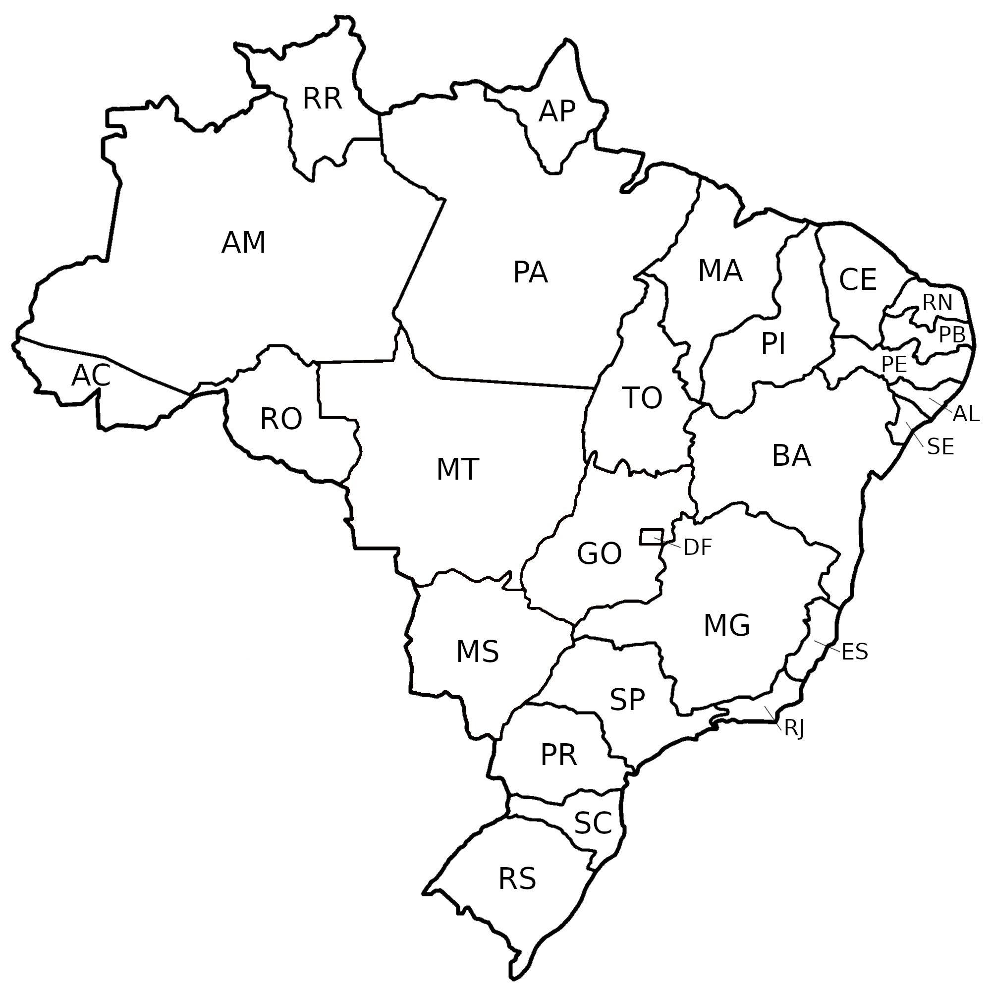 aprender regiões do brasil colorindo
