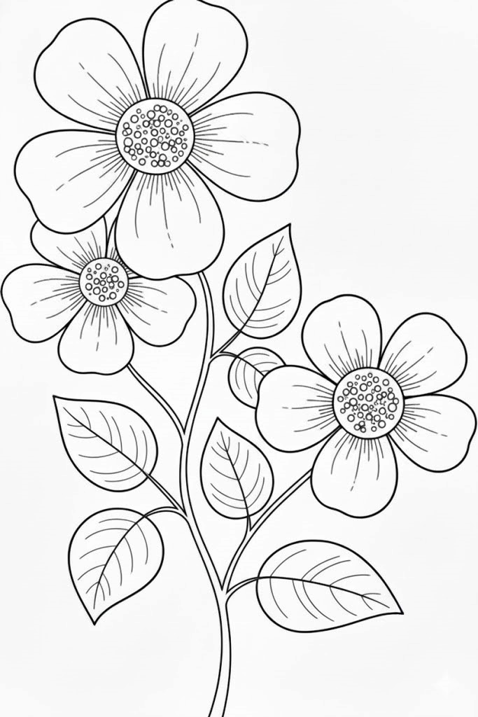 flores para pintar em aquarela