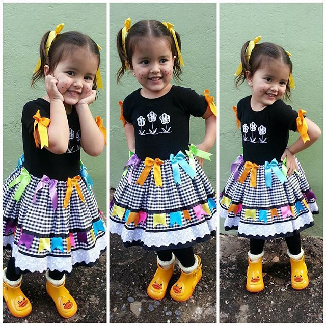 ideias de roupa junina com peças básicas