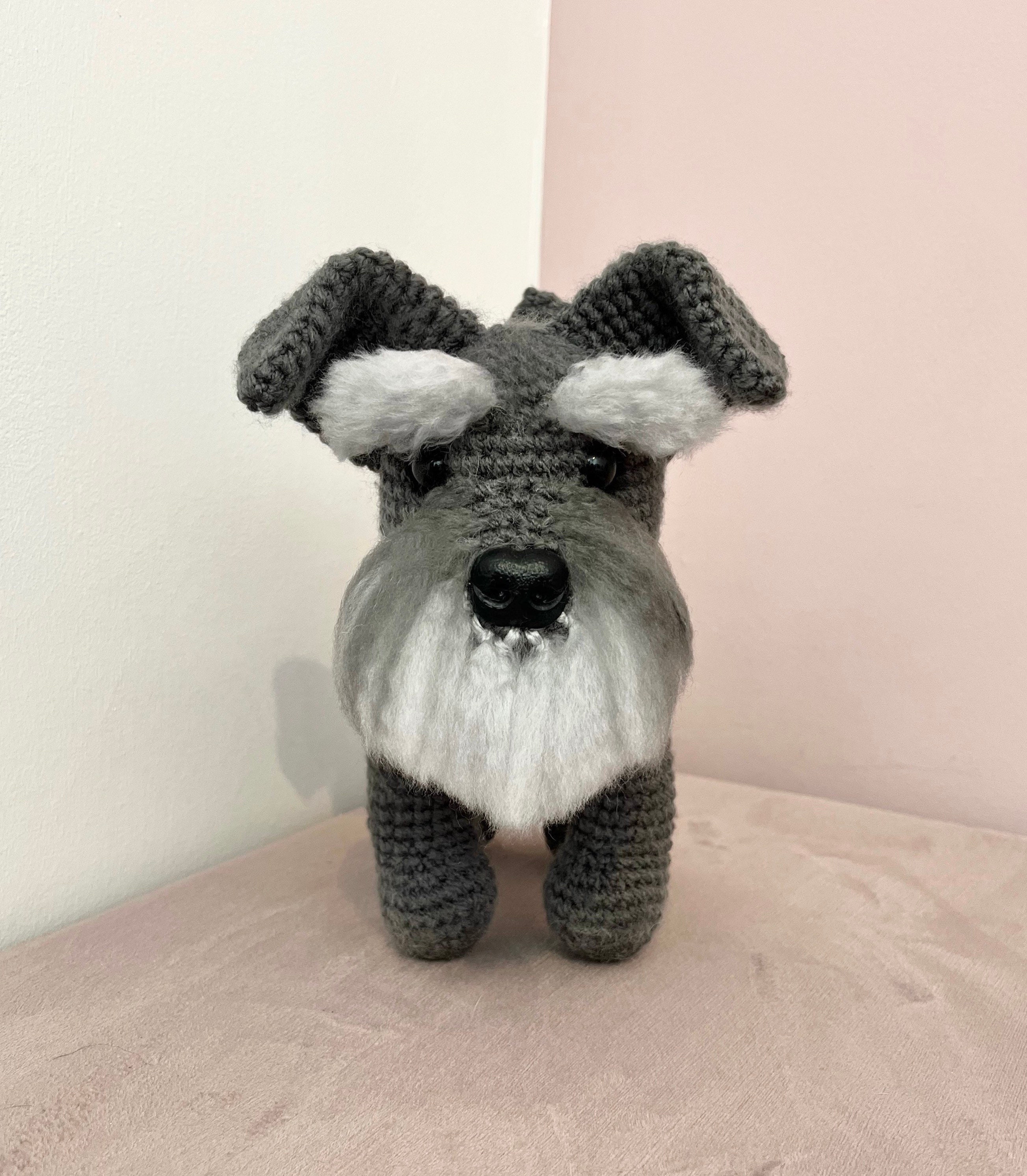 Schnauzer amigurumi passo a passo