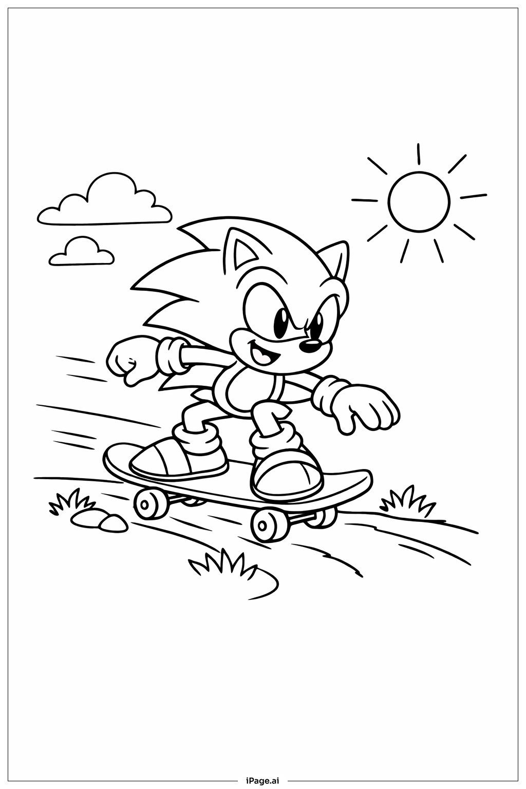 Sonic e amigos para pintar