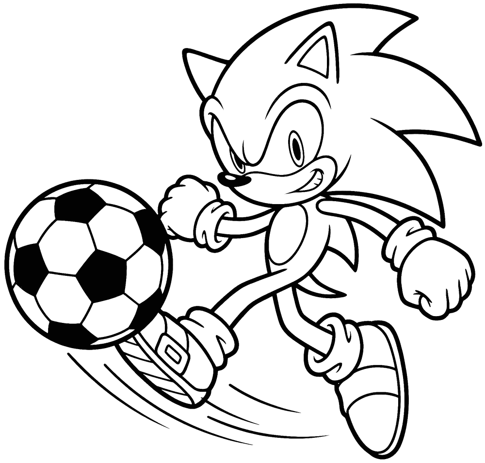 Sonic para colorir online