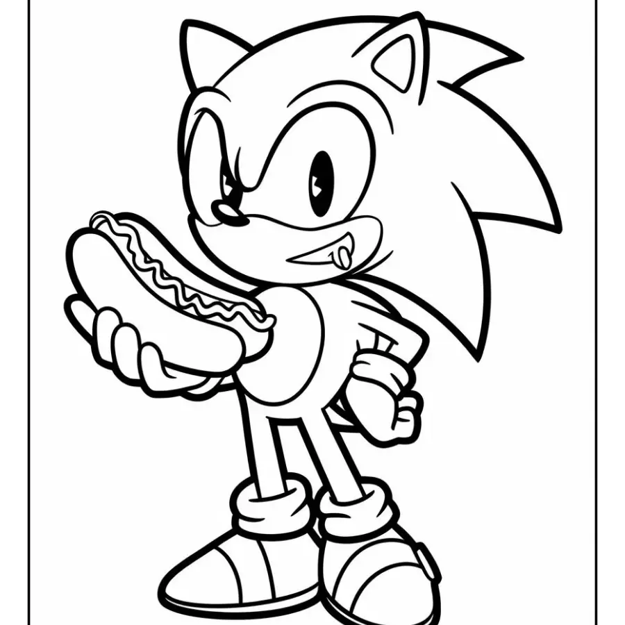 Sonic e amigos para colorir