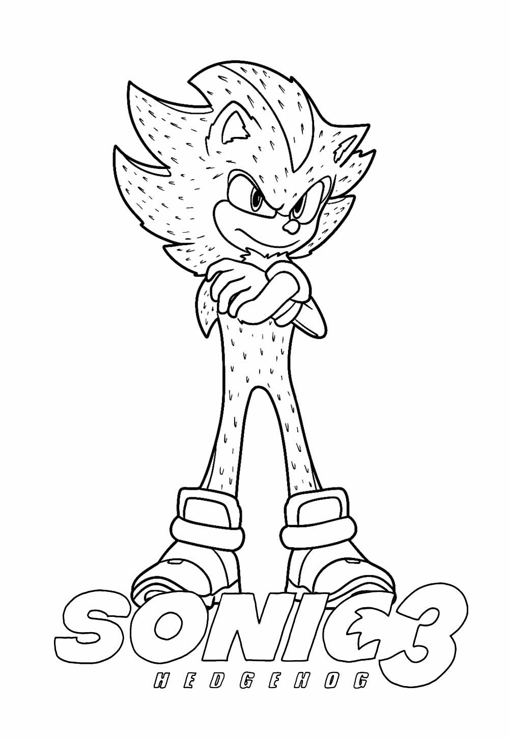 imprimir desenhos Sonic