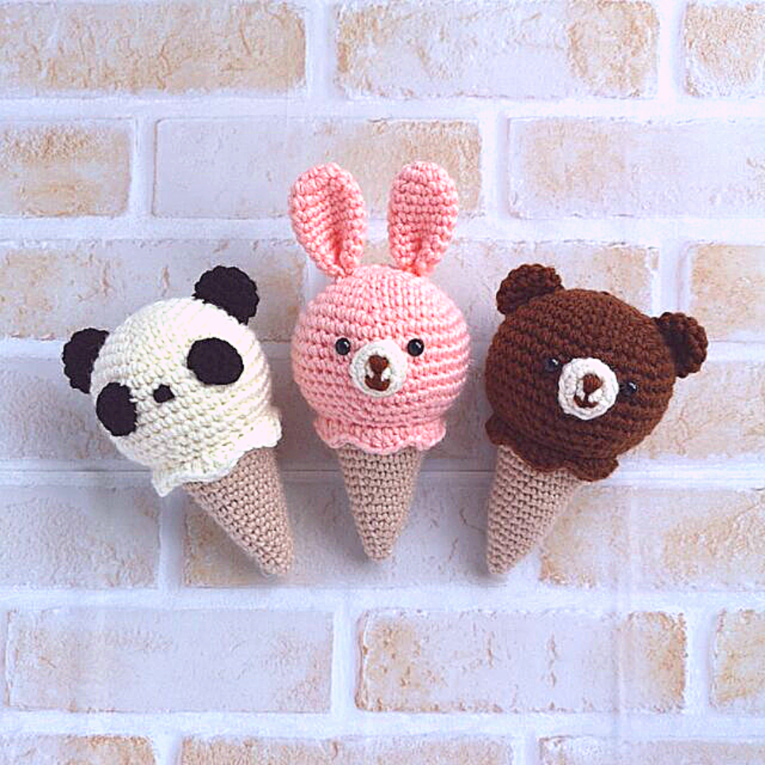 amigurumi de sorvete