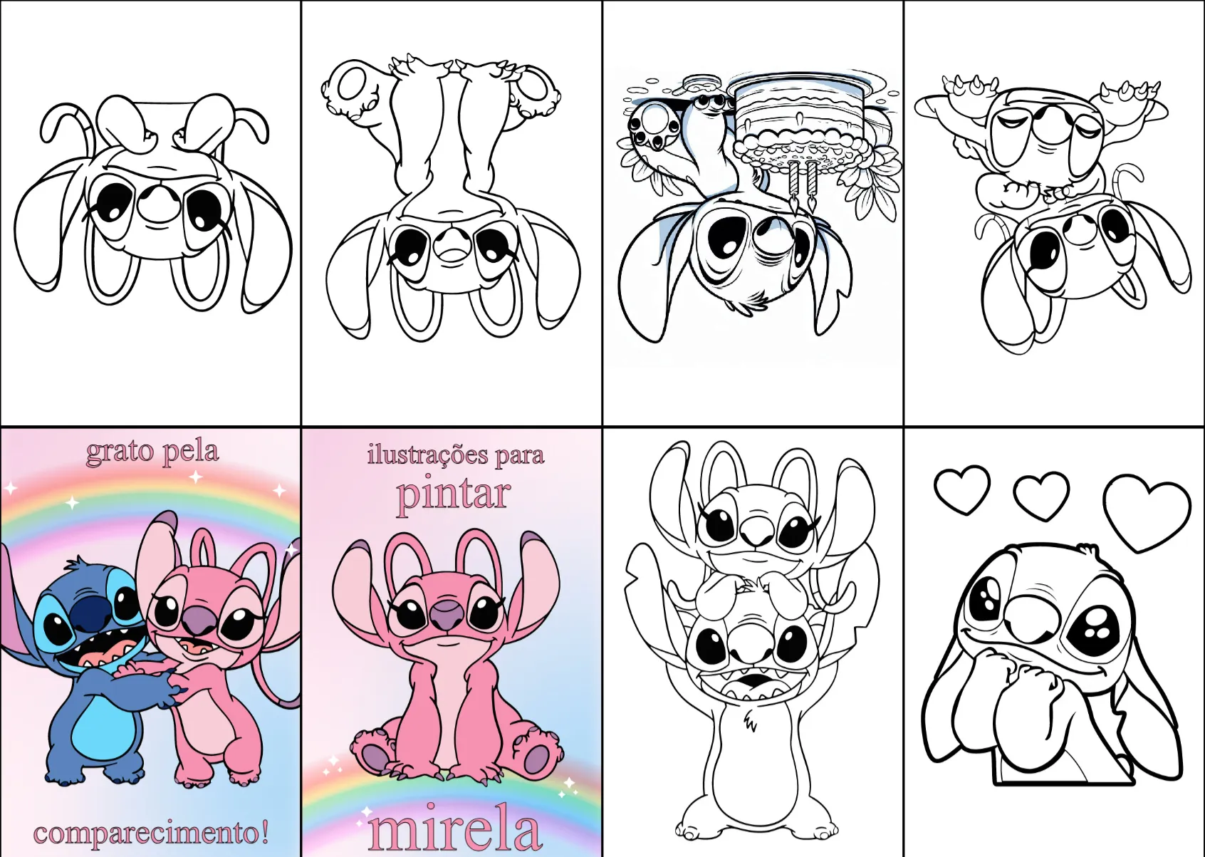 stitch para imprimir festa infantil