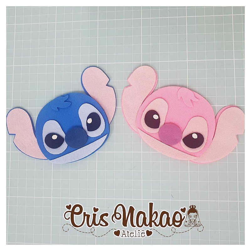 molde stitch feltro para imprimir grátis