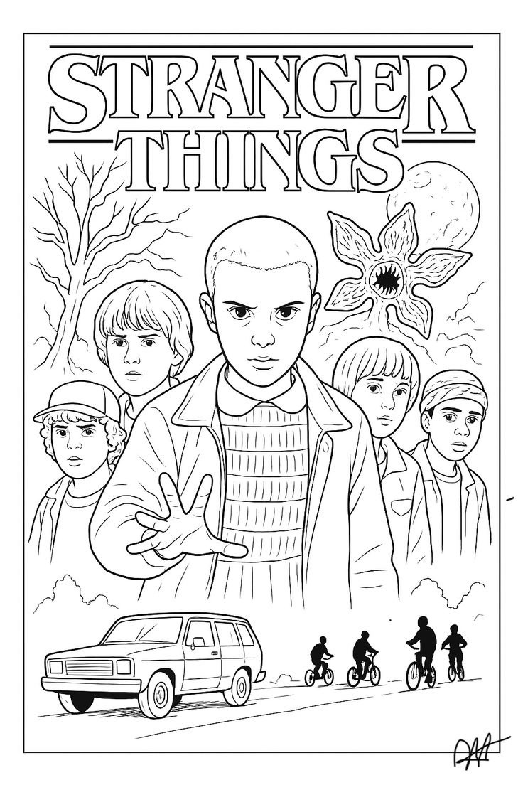 papelaria stranger things