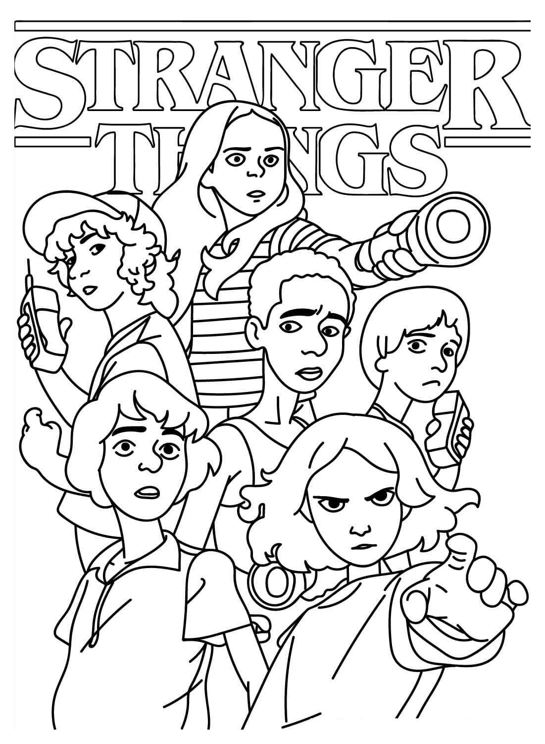 stranger things para pintar