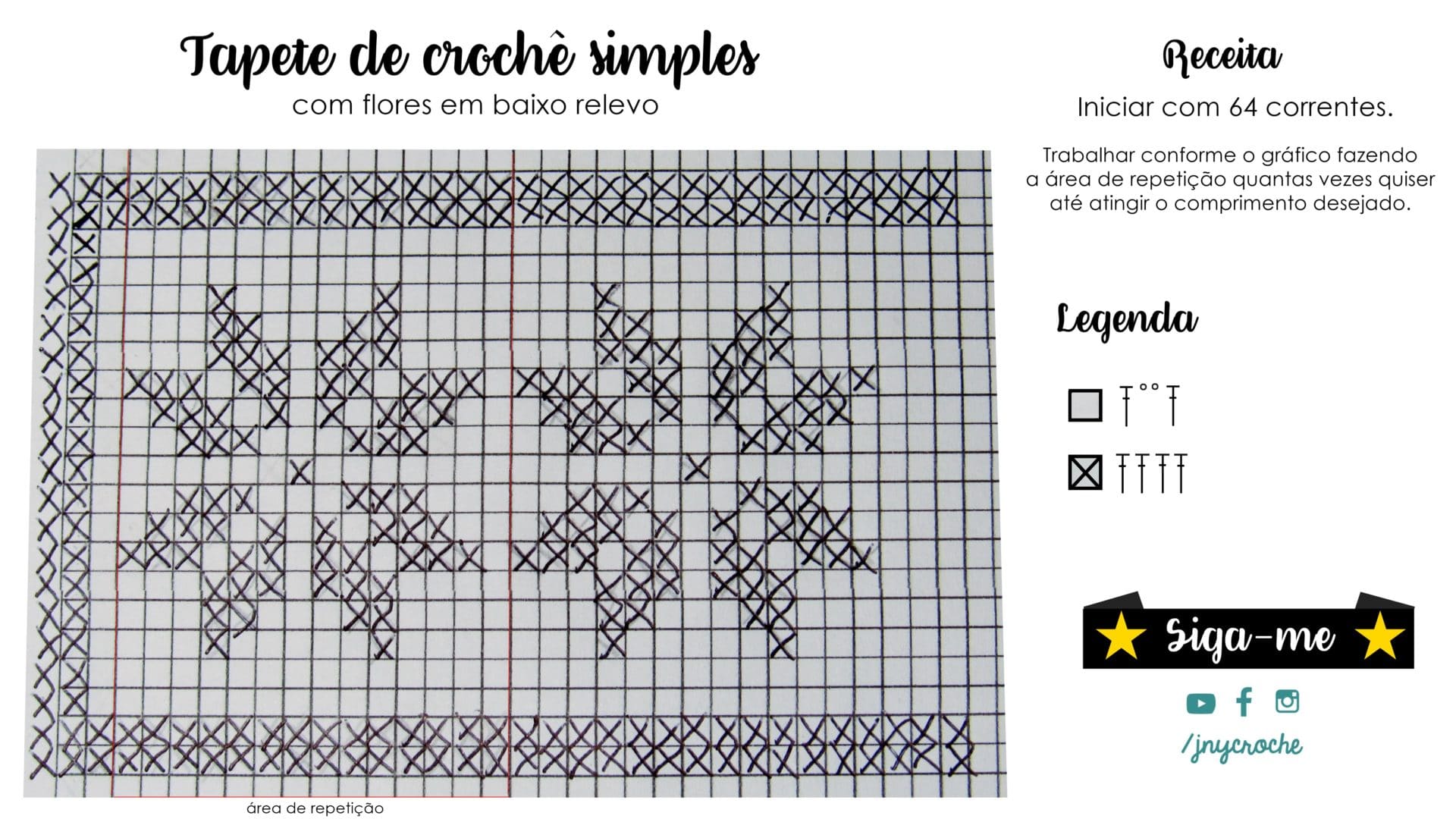 desenhos para tapete de crochê