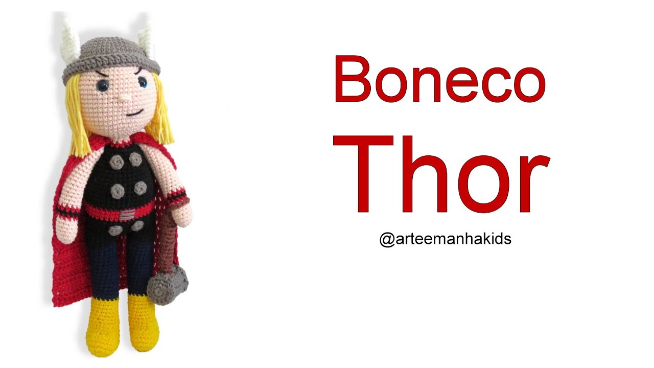 receita de amigurumi herói