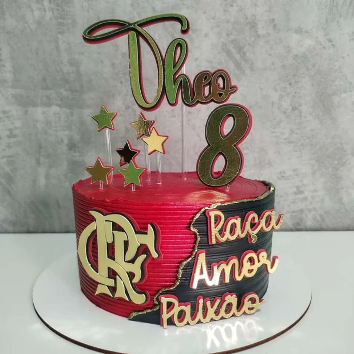 topo de bolo flamengo infantil