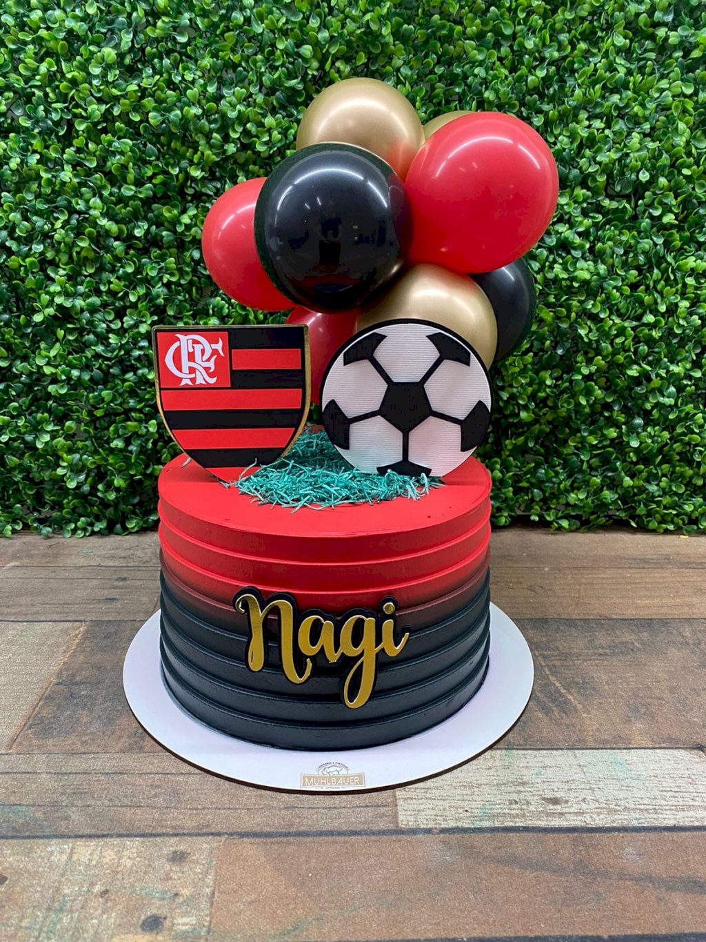 topo de bolo flamengo flork