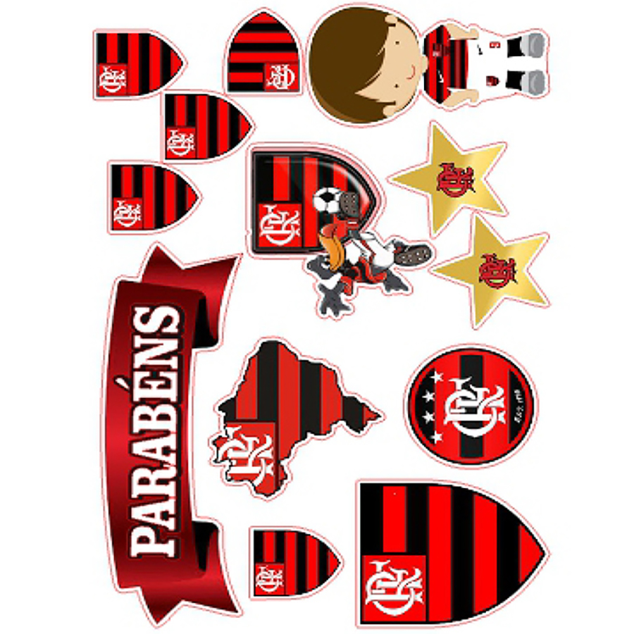 topo de bolo flamengo feminino personalizado