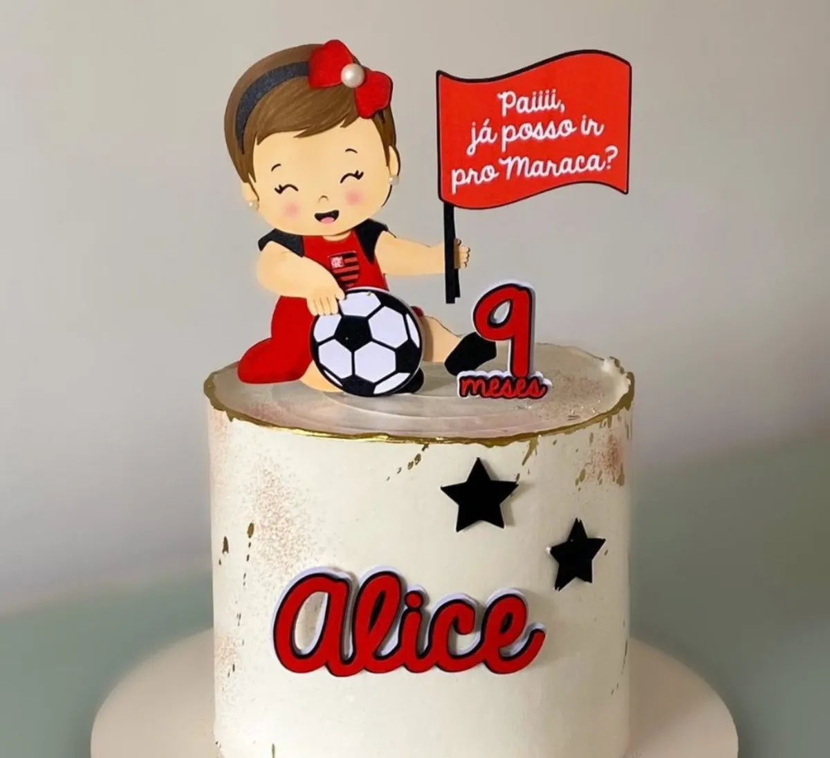 topo de bolo flamengo oficial