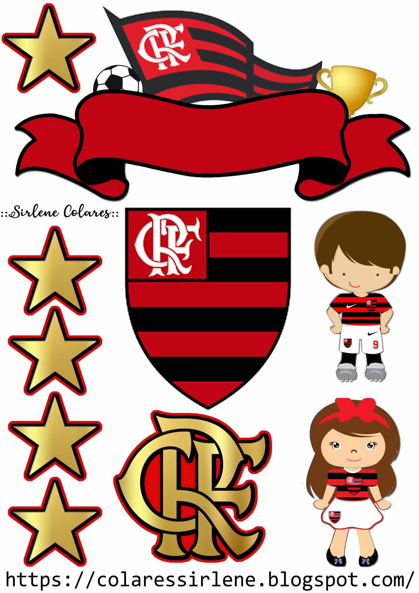 papel de arroz flamengo feminino
