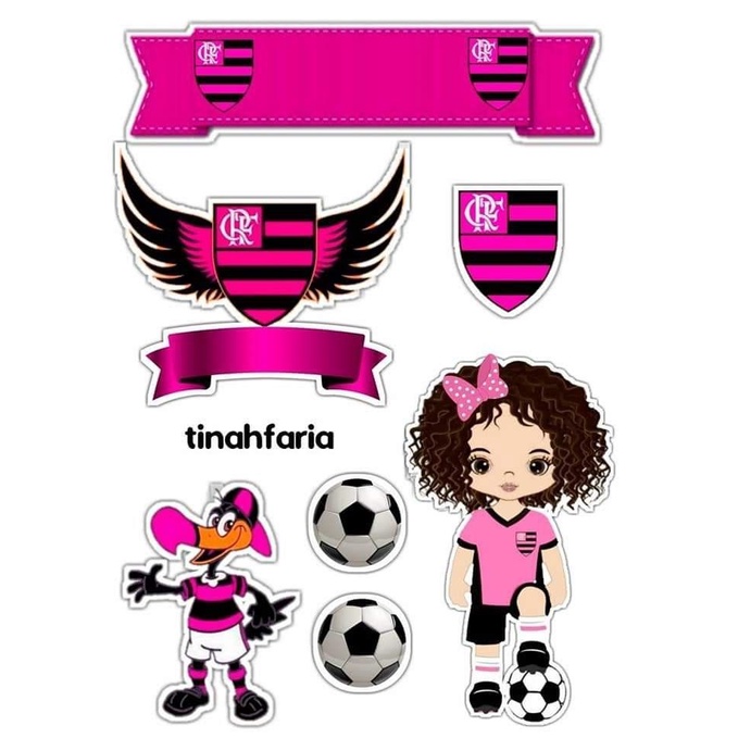 template topper flamengo png
