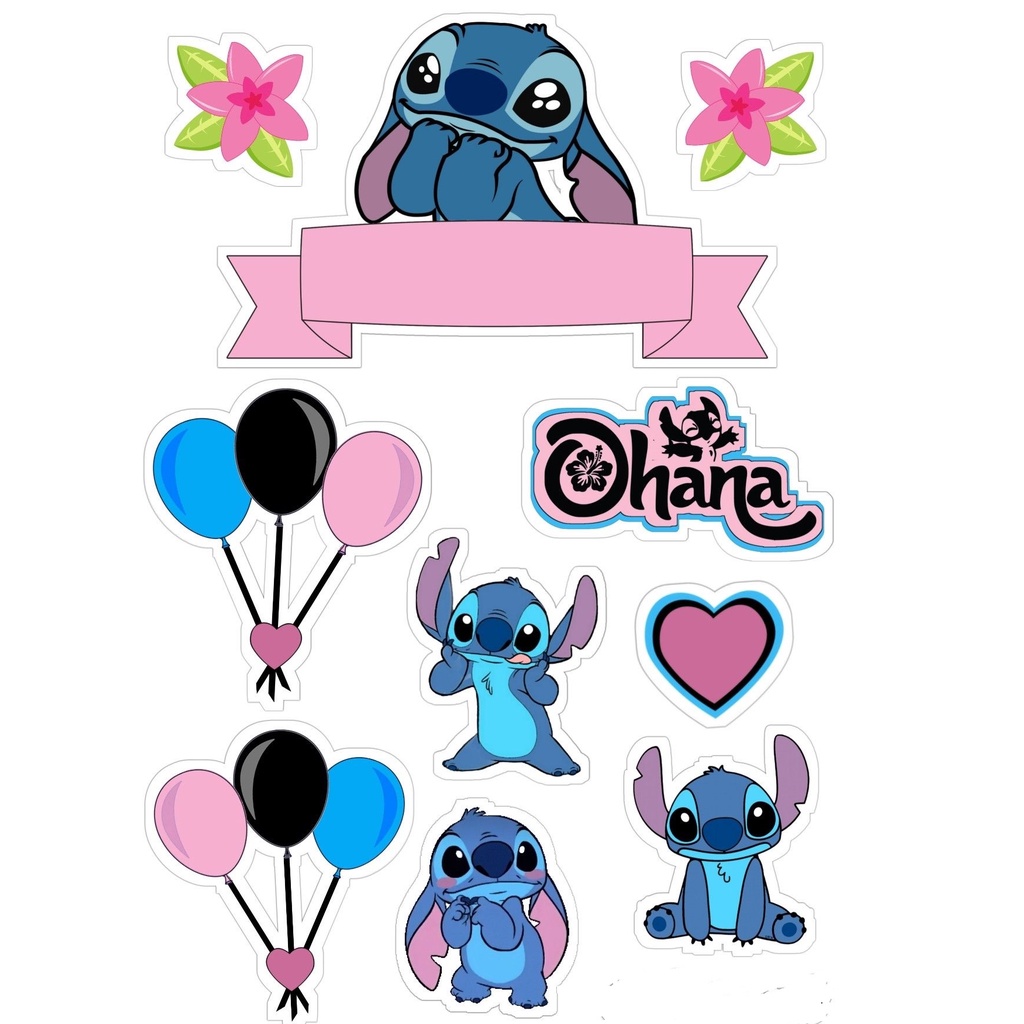 como fazer topo de bolo stitch