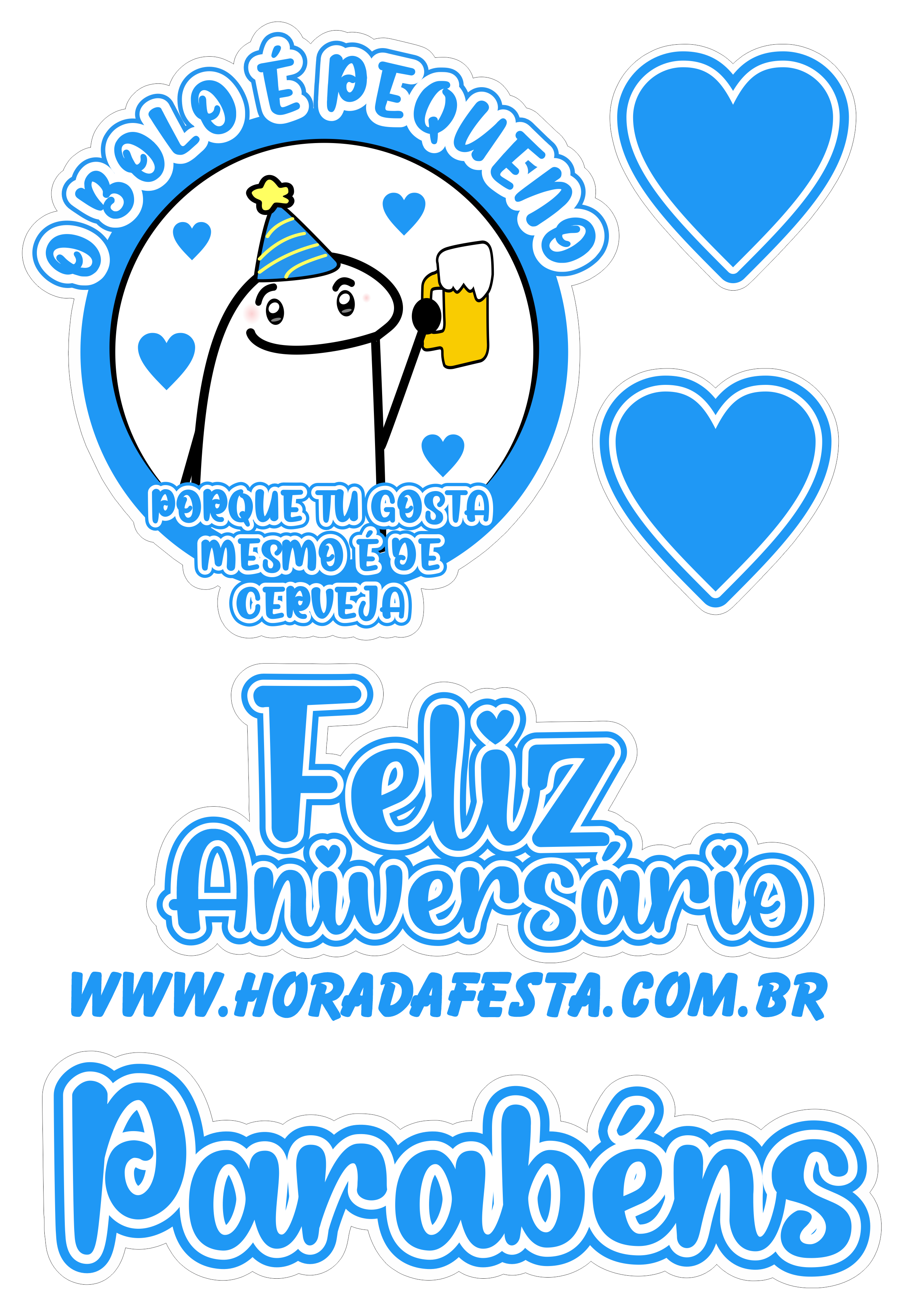 molde topo de bolo aniversário masculino