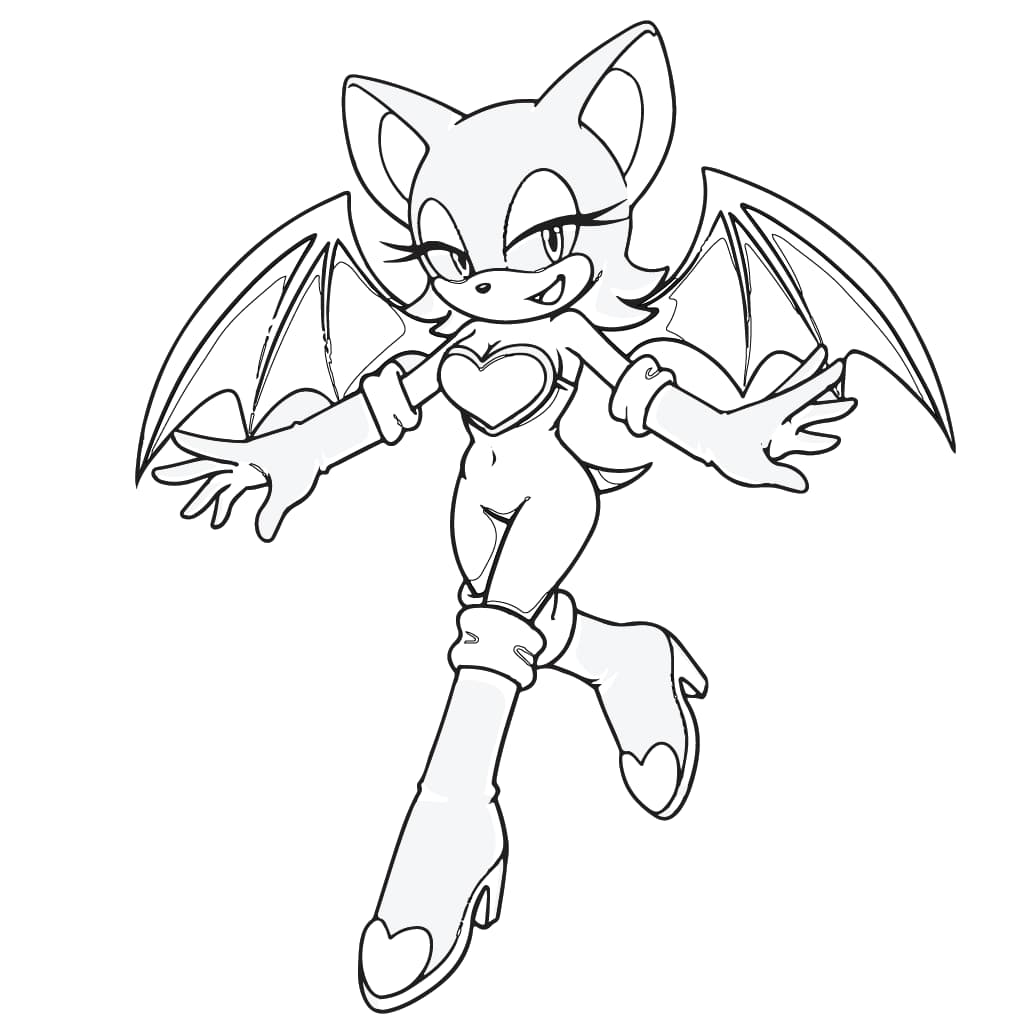 sonic para imprimir e colorir