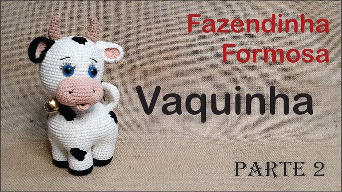 vaca de crochê