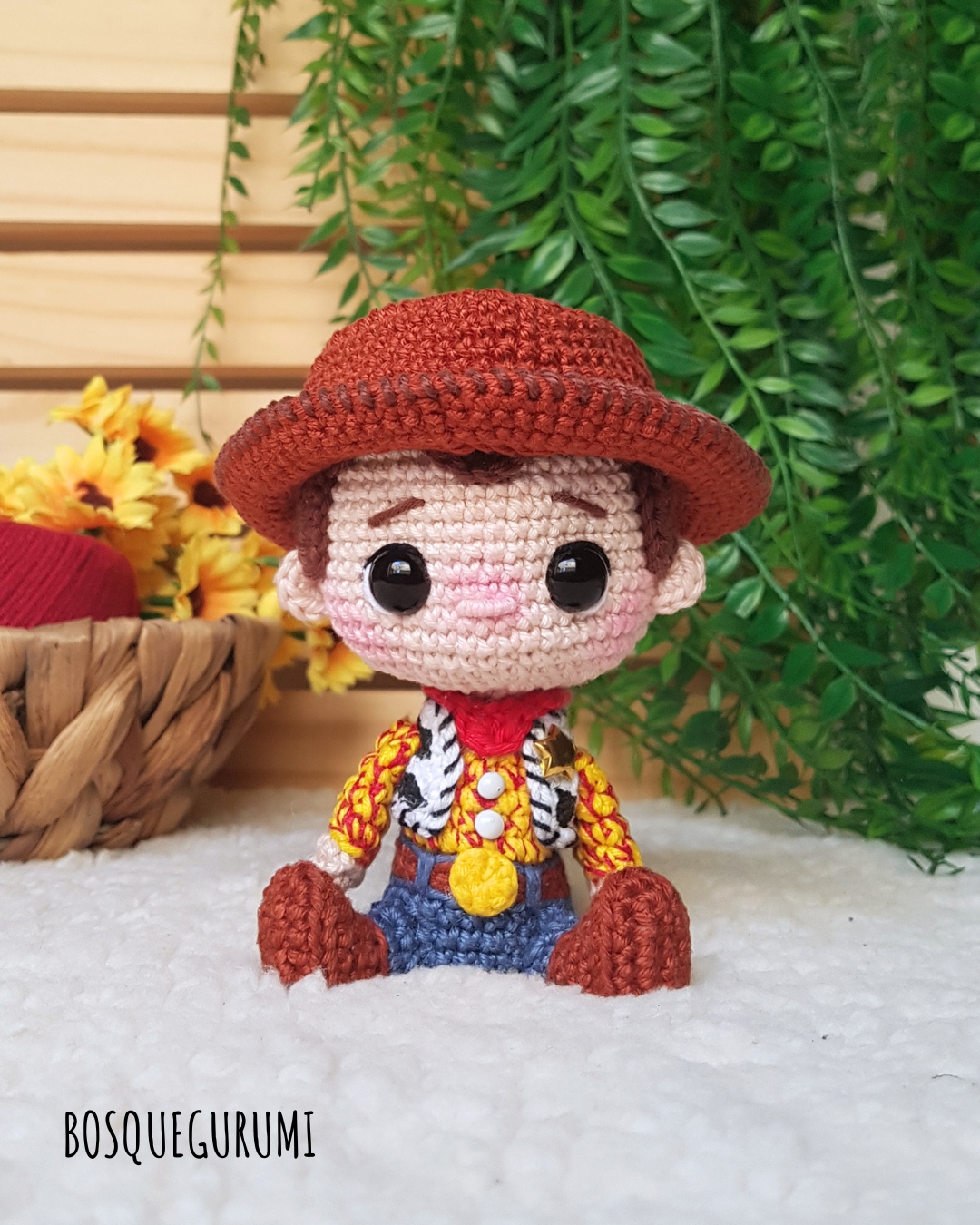 woody de crochê