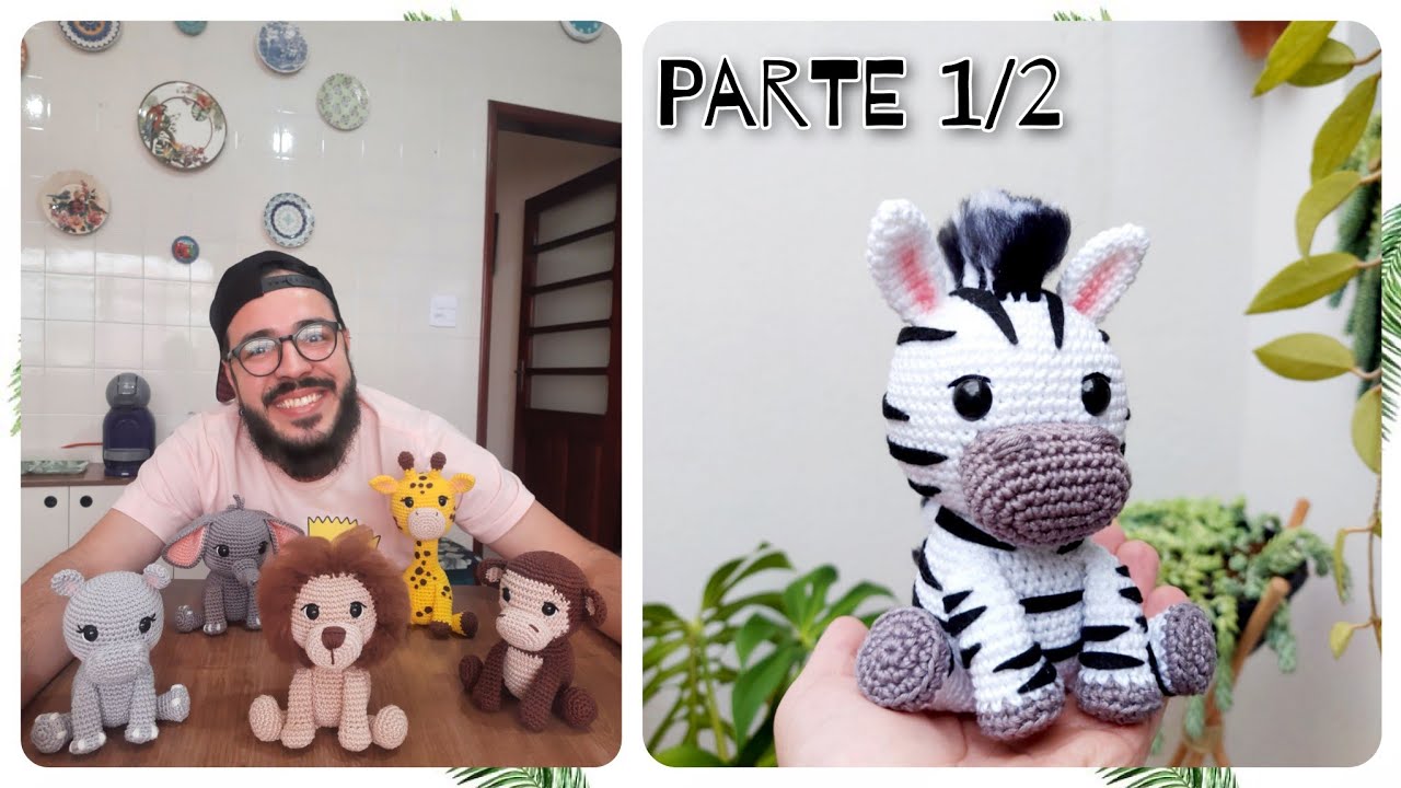 zebra de crochê